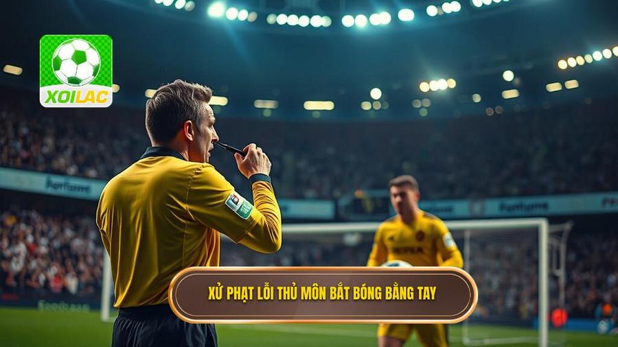 2. Xử phạt lỗi thủ môn bắt bóng bằng tay
