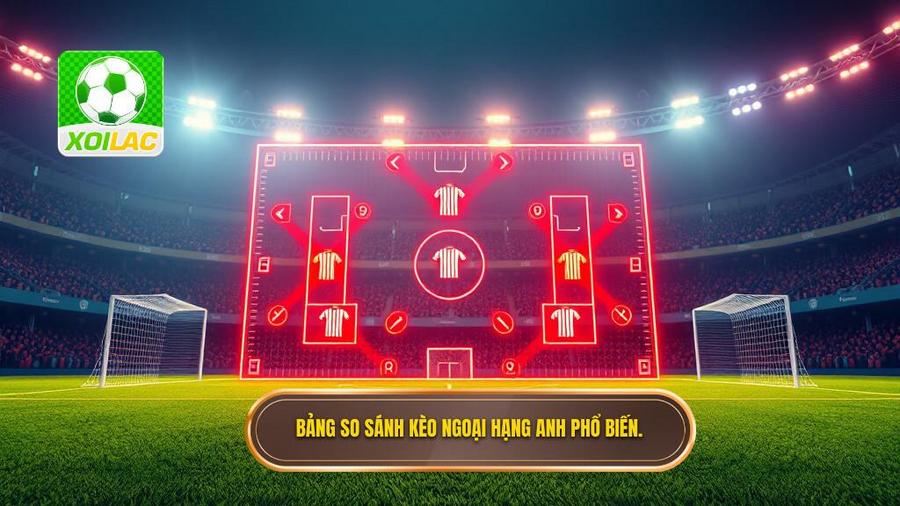 Bảng so sánh các loại kèo phổ biến tại Ngoại hạng Anh
